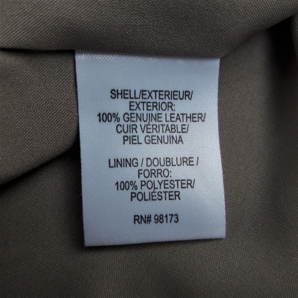 W by Worth Genuine Tan Suede Leather Sheath Dress Chain Zip Pockets Lined XS - Picture 8 of 8